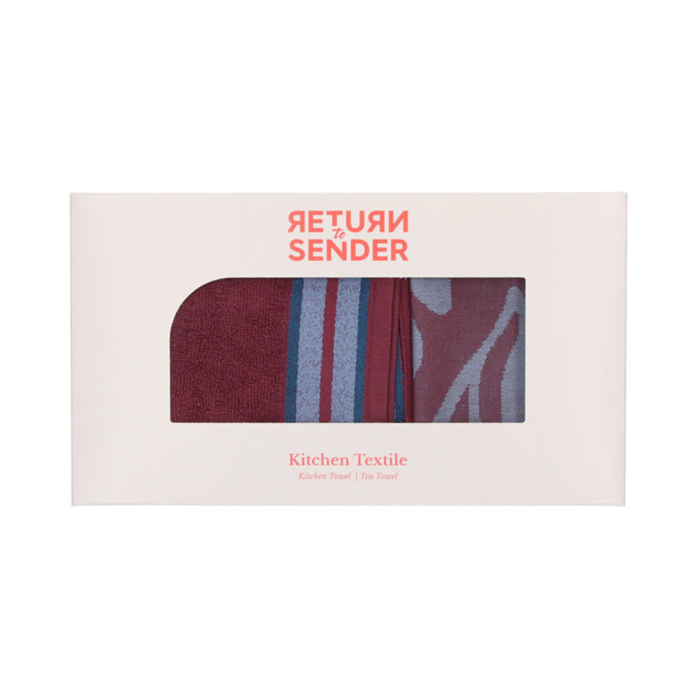 Return to sender Return to sender - handdoek/theedoek flower - carina burgundy Return to sender Return to sender - handdoek/theedoek flower - carina burgundy