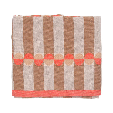 Return to sender Return to sender - handdoek/theedoek geometric - sofia coral/cashew