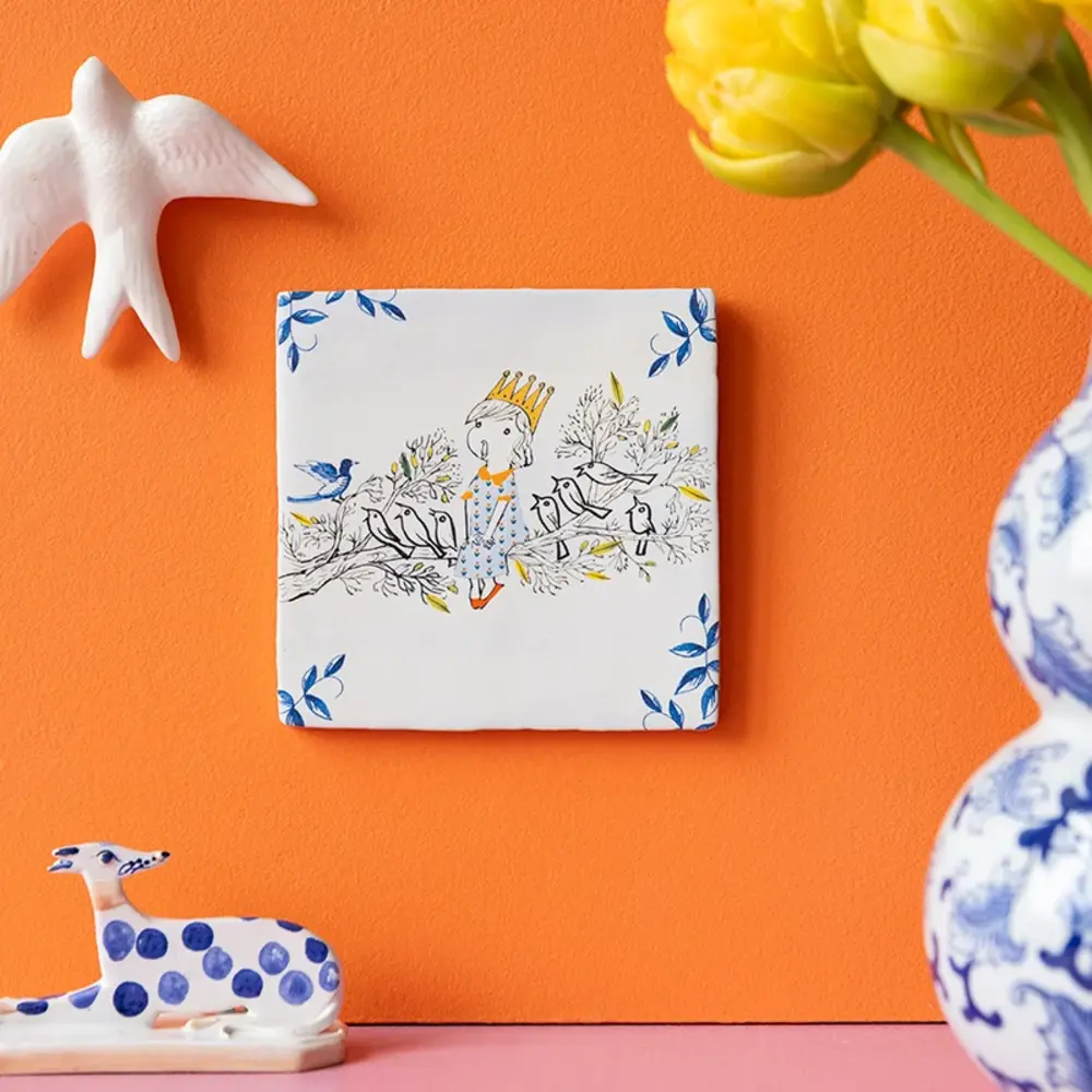 Storytiles Storytiles - tegel small - vogelkoortje (10x10 cm) Storytiles Storytiles - tegel small - vogelkoortje (10x10 cm)