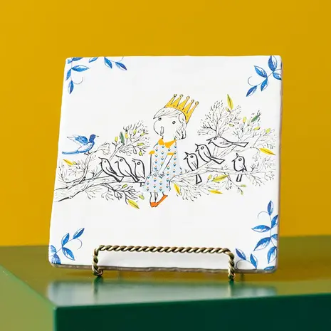 Storytiles Storytiles - tegel small - vogelkoortje (10x10 cm) Storytiles Storytiles - tegel small - vogelkoortje (10x10 cm)