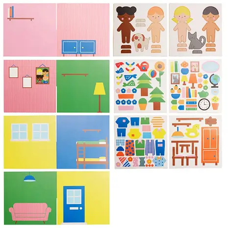 Kikkerland Kikkerland - kidoki - stick & play at my house Kikkerland Kikkerland - kidoki - stick & play at my house
