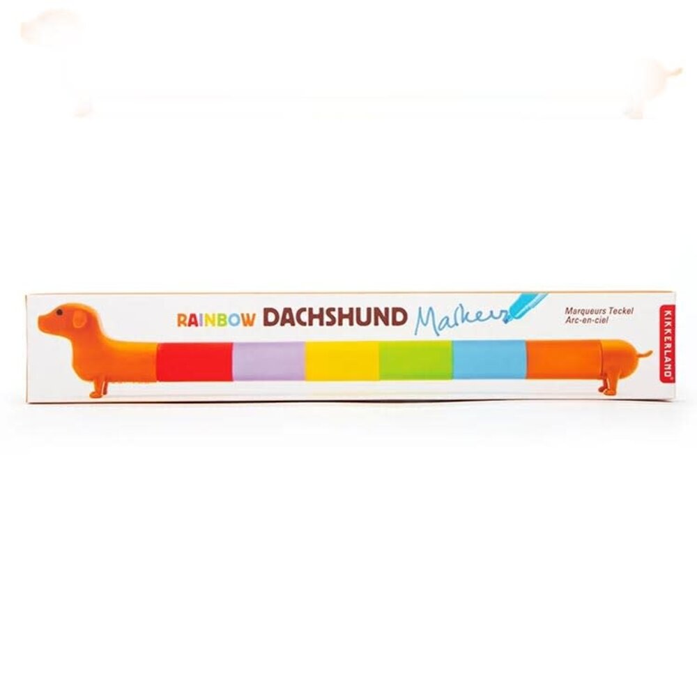 Kikkerland Kikkerland - rainbow markers - dachshund Kikkerland Kikkerland - rainbow markers - dachshund