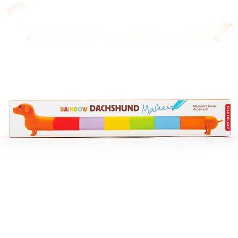 Kikkerland Kikkerland - rainbow markers - dachshund Kikkerland Kikkerland - rainbow markers - dachshund