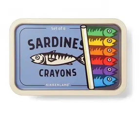 Kikkerland Kikkerland - sardine crayons Kikkerland Kikkerland - sardine crayons