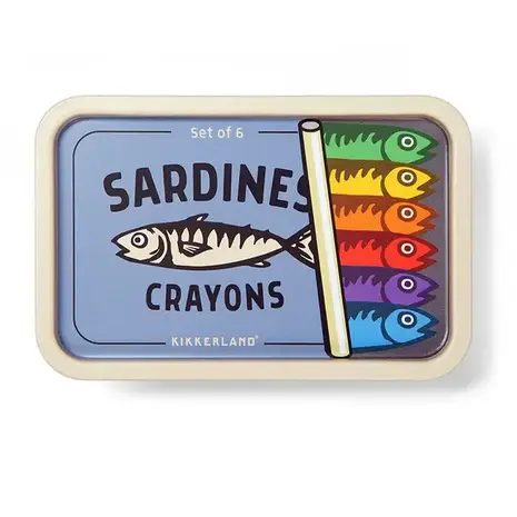 Kikkerland Kikkerland - sardine crayons Kikkerland Kikkerland - sardine crayons
