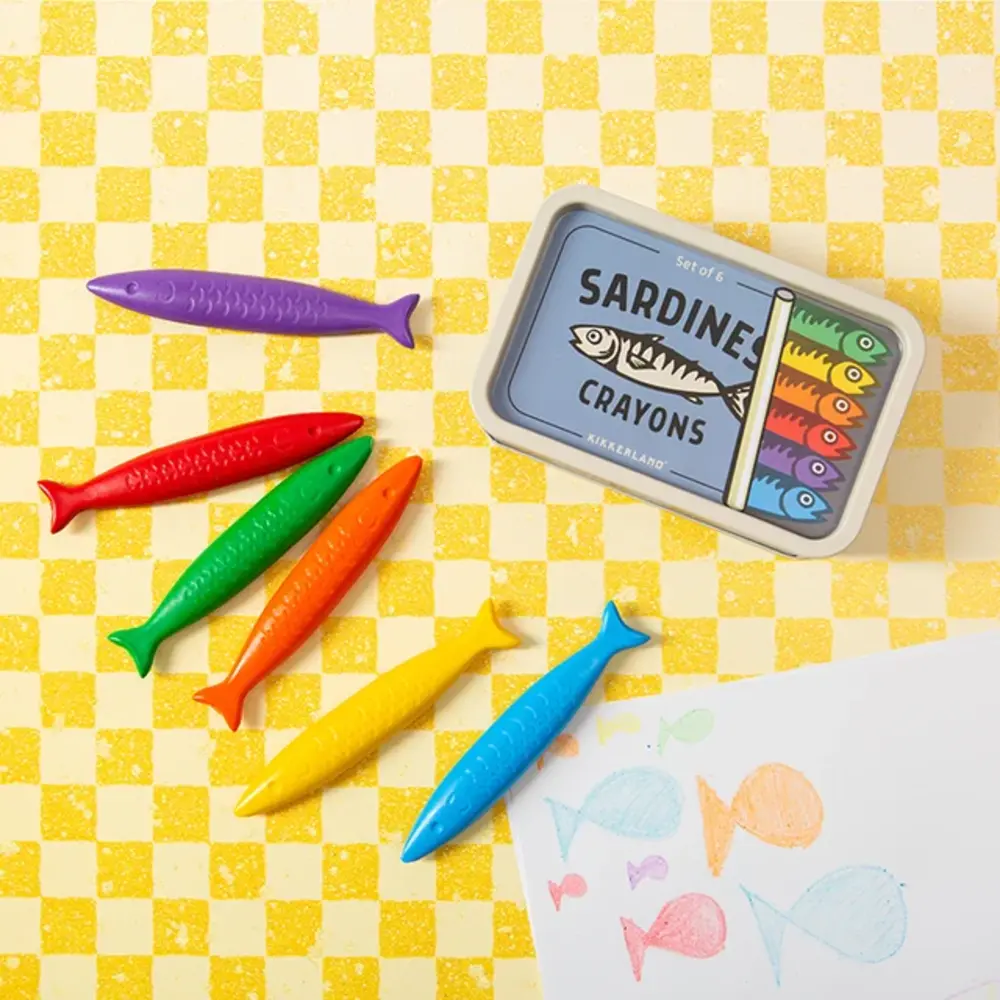 Kikkerland Kikkerland - sardine crayons Kikkerland Kikkerland - sardine crayons