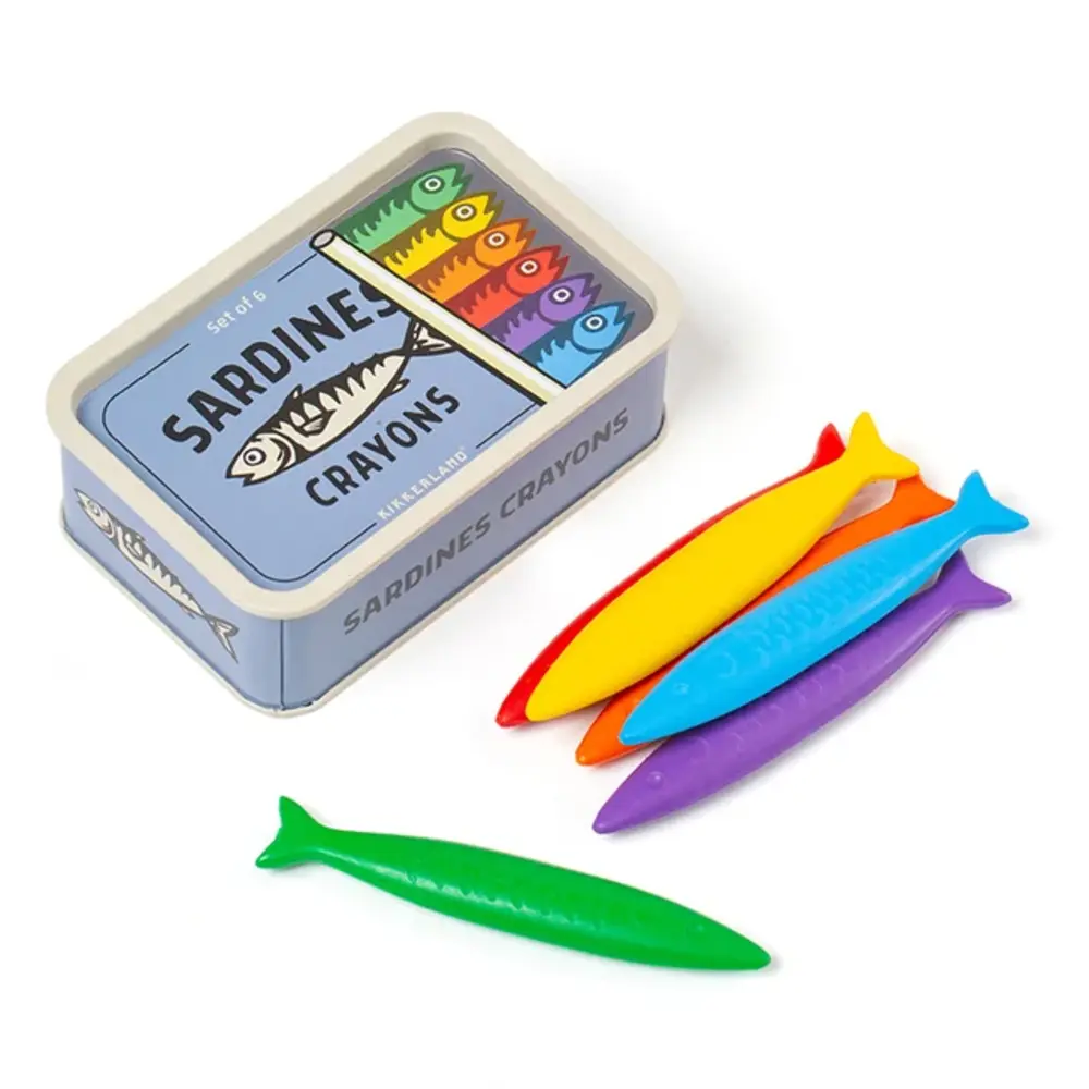 Kikkerland Kikkerland - sardine crayons Kikkerland Kikkerland - sardine crayons