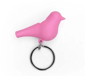 Qualy Qualy - losse sleutelhanger sparrow - pink