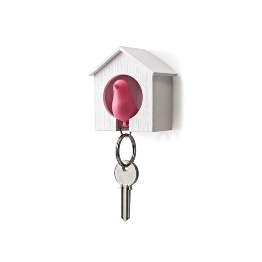 Qualy Qualy - sleutelhanger sparrow - pink Qualy Qualy - sleutelhanger sparrow - pink