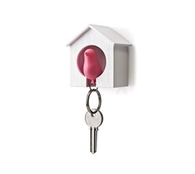 Qualy Qualy - sleutelhanger sparrow - pink Qualy Qualy - sleutelhanger sparrow - pink