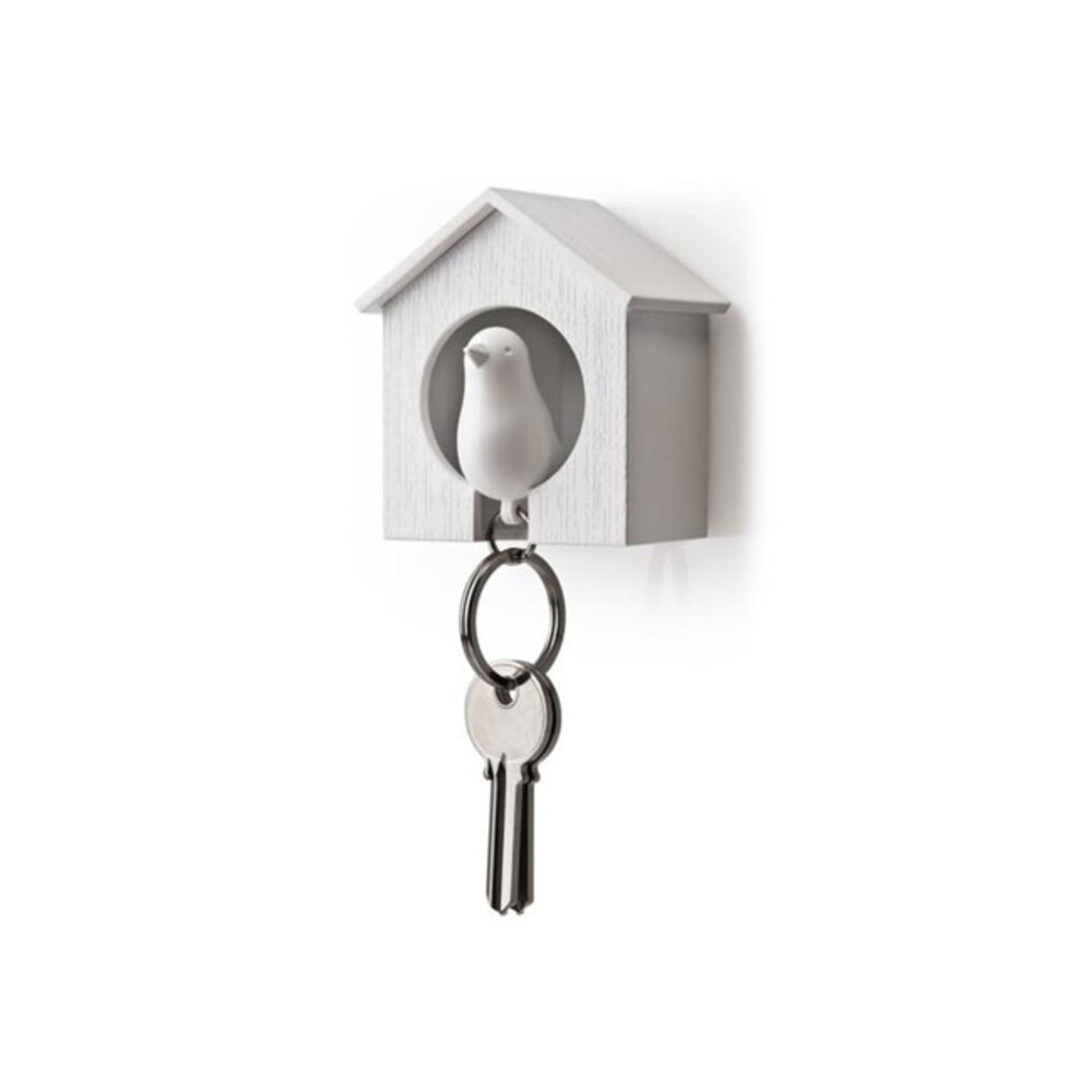 Qualy Qualy - sleutelhanger sparrow - white Qualy Qualy - sleutelhanger sparrow - white
