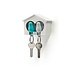 Qualy - sleutelhanger sparrow duo - white/blue Qualy - sleutelhanger sparrow duo - white/blue