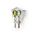 Qualy - sleutelhanger sparrow duo - white/green Qualy - sleutelhanger sparrow duo - white/green