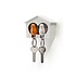 Qualy - sleutelhanger sparrow duo - white/orange Qualy - sleutelhanger sparrow duo - white/orange