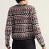 Seasalt Seasalt - dawson pick cardigan fairisle - zig zag geo dark hellebore