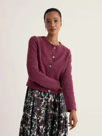 Seasalt Seasalt - dawson pick cardigan merino - dark hellebore Seasalt Seasalt - dawson pick cardigan merino - dark hellebore