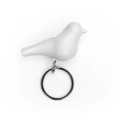 Qualy Qualy - losse sleutelhanger sparrow - white Qualy Qualy - losse sleutelhanger sparrow - white