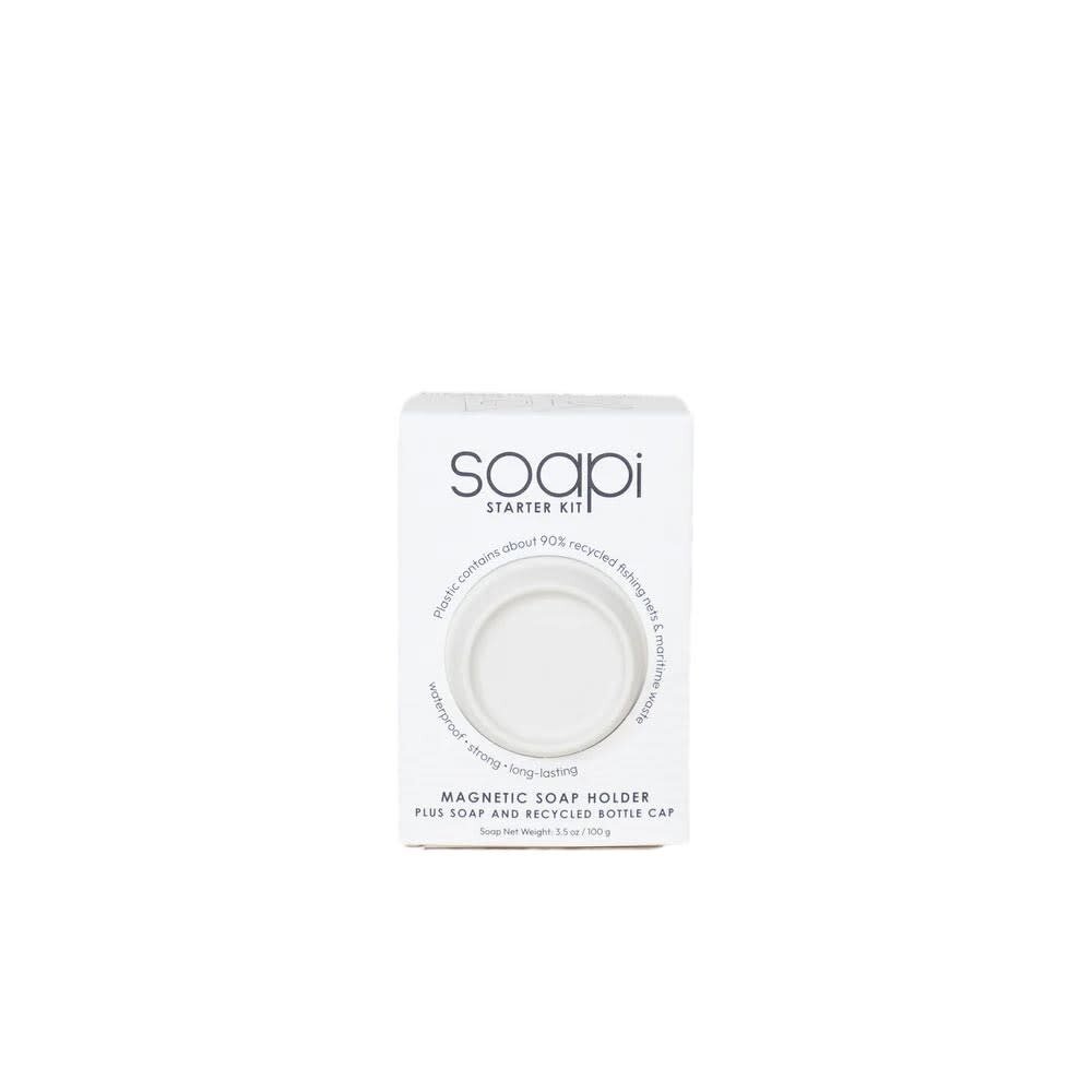 Soapi Soapi - starterkit met zeep en dop - white Soapi Soapi - starterkit met zeep en dop - white