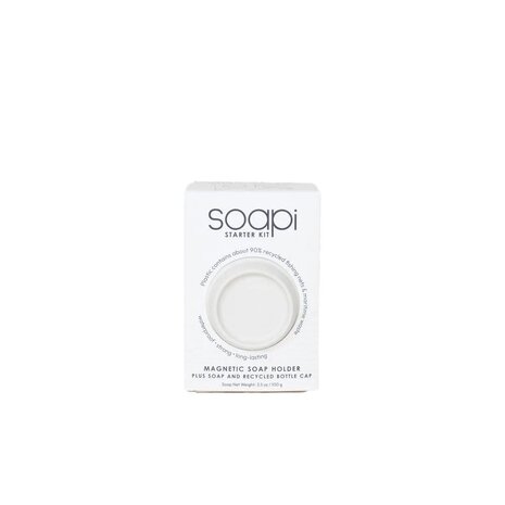 Soapi Soapi - starterkit met zeep en dop - white Soapi Soapi - starterkit met zeep en dop - white