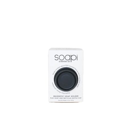 Soapi Soapi - starterkit met zeep en dop - black Soapi Soapi - starterkit met zeep en dop - black