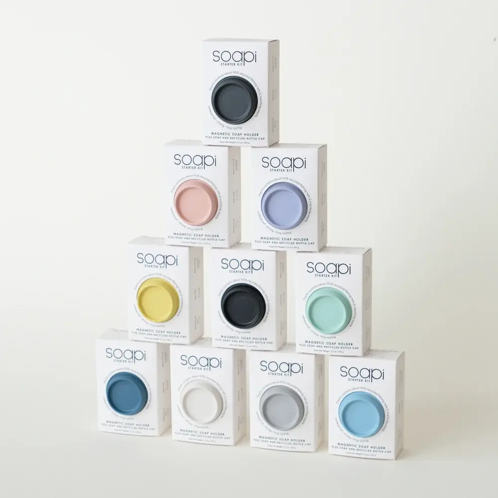 Soapi Soapi - starterkit met zeep en dop - blue Soapi Soapi - starterkit met zeep en dop - blue