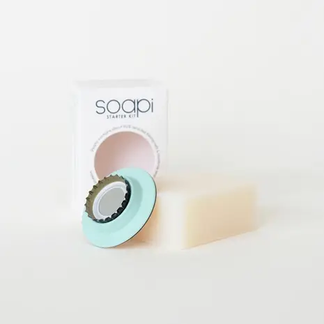 Soapi Soapi - starterkit met zeep en dop - lavender Soapi Soapi - starterkit met zeep en dop - lavender