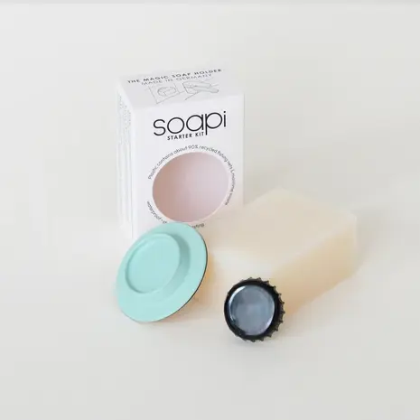 Soapi Soapi - starterkit met zeep en dop - mint Soapi Soapi - starterkit met zeep en dop - mint