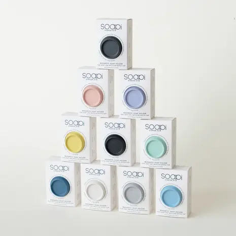 Soapi Soapi - starterkit met zeep en dop - white Soapi Soapi - starterkit met zeep en dop - white