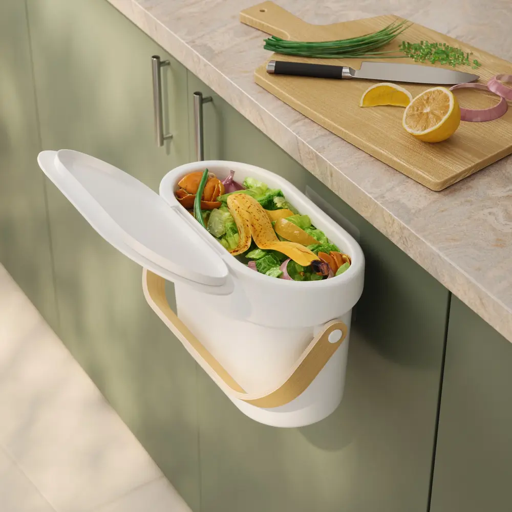 Umbra Umbra - bellwood compostbak - white/natural Umbra Umbra - bellwood compostbak - white/natural