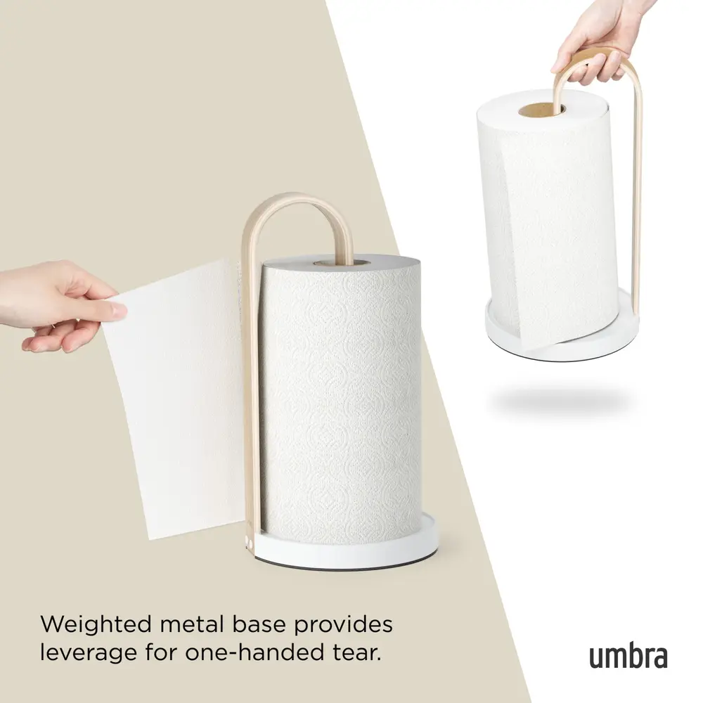 Umbra Umbra - bellwood keukenrolhouder - white/natural Umbra Umbra - bellwood keukenrolhouder - white/natural