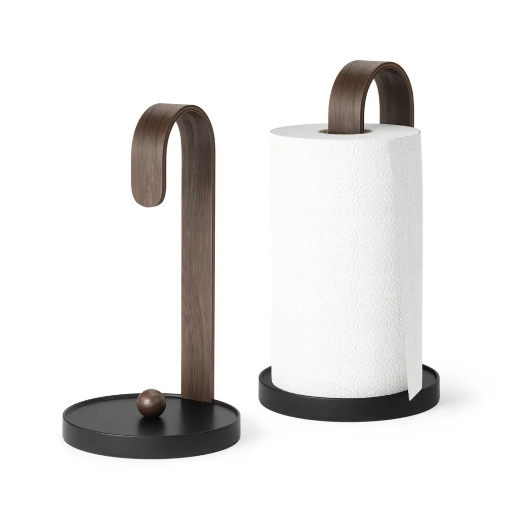 Umbra Umbra - bellwood keukenrolhouder - black/walnut