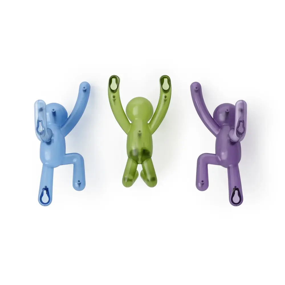 Umbra Umbra - buddy pinpoint wandhaken - assorted gem (set van 3) Umbra Umbra - buddy pinpoint wandhaken - assorted gem (set van 3)