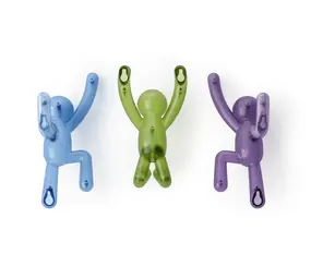 Umbra Umbra - buddy pinpoint wandhaken - assorted gem (set van 3) Umbra Umbra - buddy pinpoint wandhaken - assorted gem (set van 3)