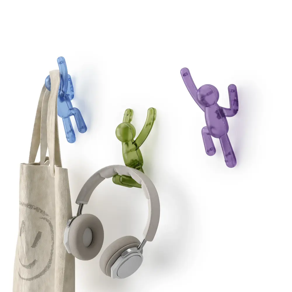 Umbra Umbra - buddy pinpoint wandhaken - assorted gem (set van 3) Umbra Umbra - buddy pinpoint wandhaken - assorted gem (set van 3)
