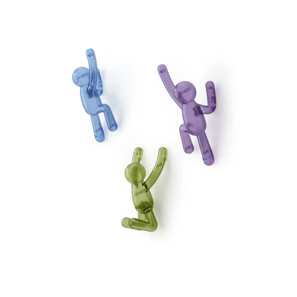Umbra Umbra - buddy pinpoint wandhaken - assorted gem (set van 3) Umbra Umbra - buddy pinpoint wandhaken - assorted gem (set van 3)