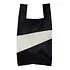 Susan Bijl - the new shopping bag large - black & cloud Susan Bijl - the new shopping bag large - black & cloud