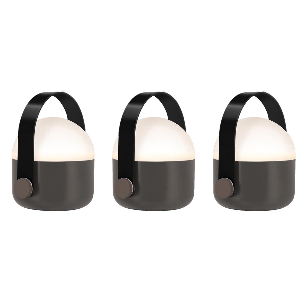 Remember Remember - draagbare LED lampen - ole mini black (set van 3) Remember Remember - draagbare LED lampen - ole mini black (set van 3)