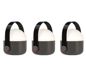 Remember Remember - draagbare LED lampen - ole mini black (set van 3) Remember Remember - draagbare LED lampen - ole mini black (set van 3)