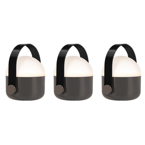 Remember Remember - draagbare LED lampen - ole mini black (set van 3) Remember Remember - draagbare LED lampen - ole mini black (set van 3)