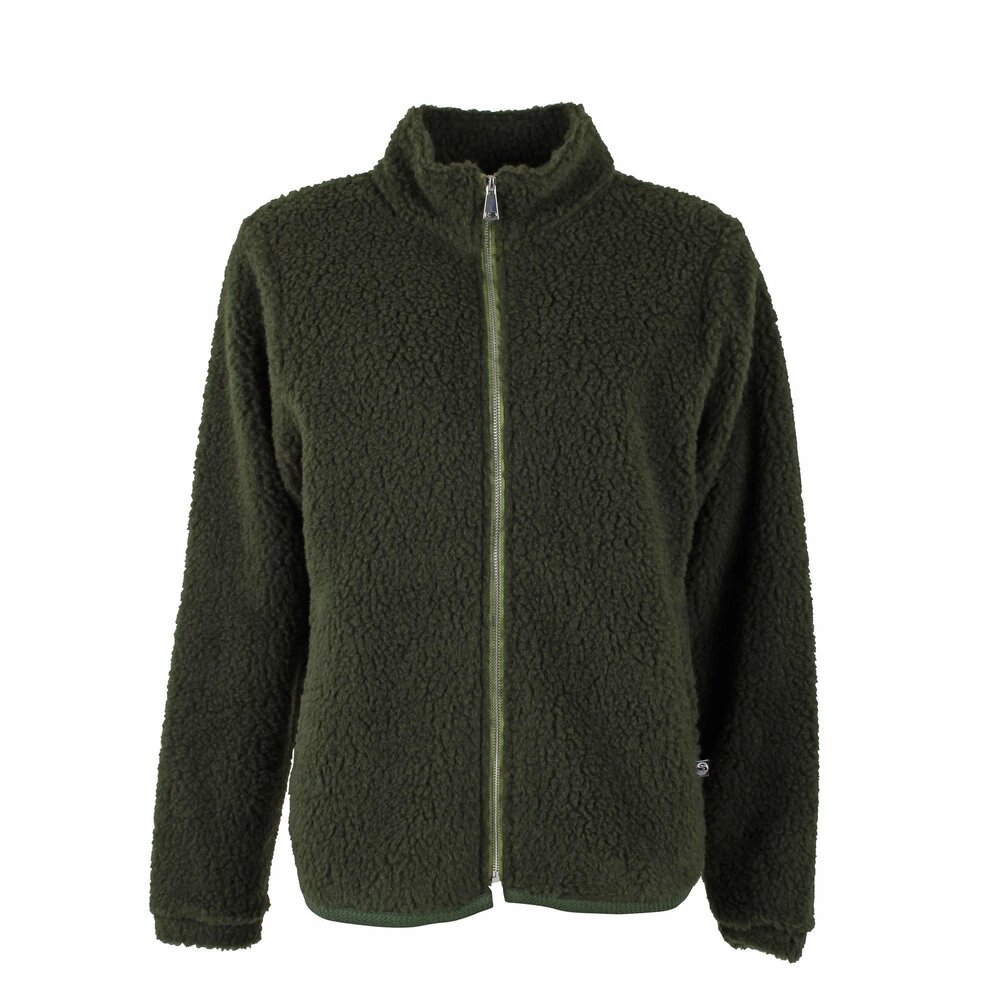 Danefae Danefae - danedada fuzzy wool fleece zip-up - dark army Danefae Danefae - danedada fuzzy wool fleece zip-up - dark army
