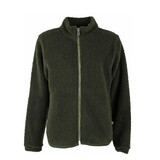 Danefae Danefae - danedada fuzzy wool fleece zip-up - dark army Danefae Danefae - danedada fuzzy wool fleece zip-up - dark army