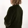 Danefae Danefae - danedada fuzzy wool fleece zip-up - dark army Danefae Danefae - danedada fuzzy wool fleece zip-up - dark army