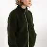 Danefae Danefae - danedada fuzzy wool fleece zip-up - dark army Danefae Danefae - danedada fuzzy wool fleece zip-up - dark army