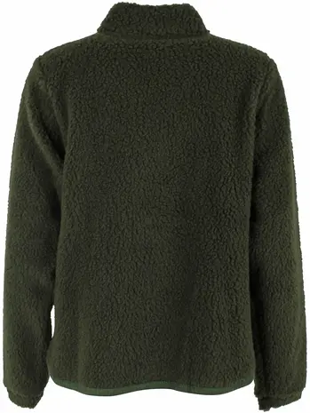 Danefae Danefae - danedada fuzzy wool fleece zip-up - dark army Danefae Danefae - danedada fuzzy wool fleece zip-up - dark army