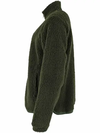 Danefae Danefae - danedada fuzzy wool fleece zip-up - dark army Danefae Danefae - danedada fuzzy wool fleece zip-up - dark army