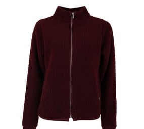 Danefae Danefae - danedada fuzzy wool fleece zip-up - dark wine Danefae Danefae - danedada fuzzy wool fleece zip-up - dark wine