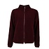 Danefae - danedada fuzzy wool fleece zip-up - dark wine Danefae - danedada fuzzy wool fleece zip-up - dark wine