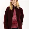 Danefae Danefae - danedada fuzzy wool fleece zip-up - dark wine Danefae Danefae - danedada fuzzy wool fleece zip-up - dark wine