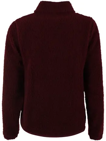 Danefae Danefae - danedada fuzzy wool fleece zip-up - dark wine Danefae Danefae - danedada fuzzy wool fleece zip-up - dark wine