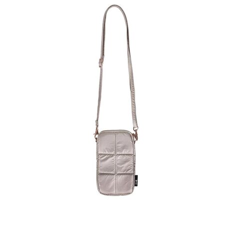 Tinne+Mia Tinne+Mia - luce puffy phone pouch - greige gold Tinne+Mia Tinne+Mia - luce puffy phone pouch - greige gold